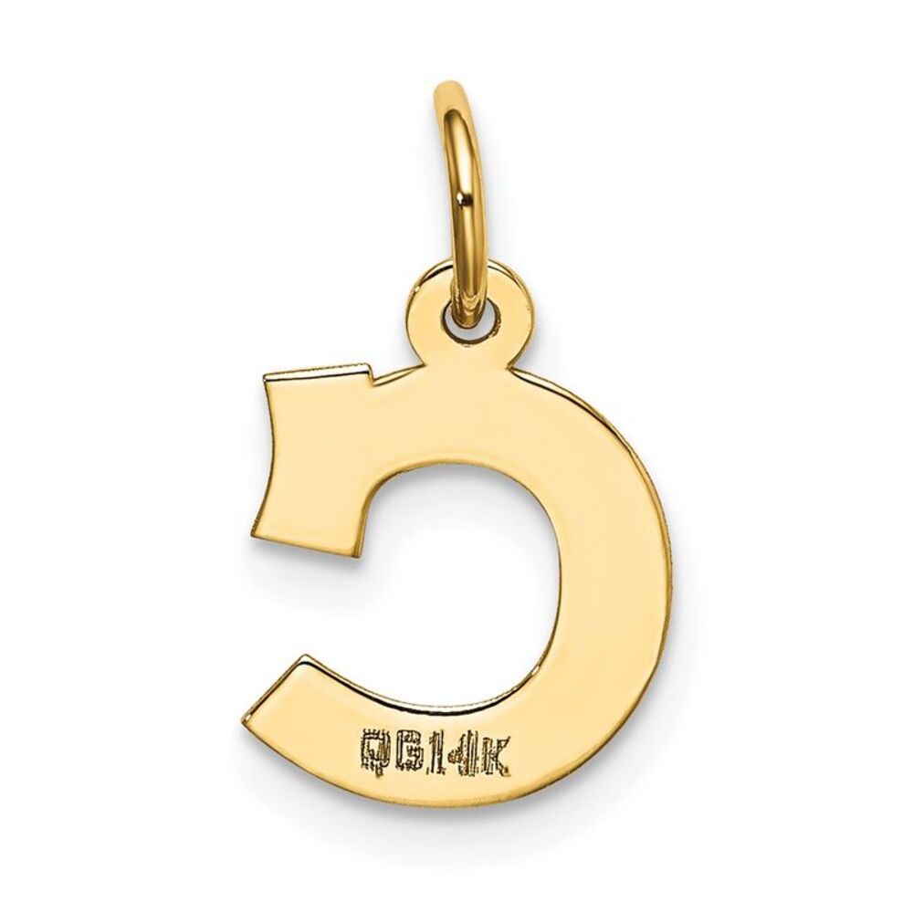 Kazi Luxury 14k Yellow Gold Small Block Letter C … - image 3